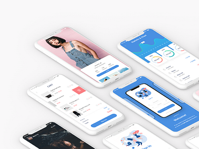 Nove - Fashion Mobile App app design clean creative fashion app minimal mobile primium ui ux ui kit