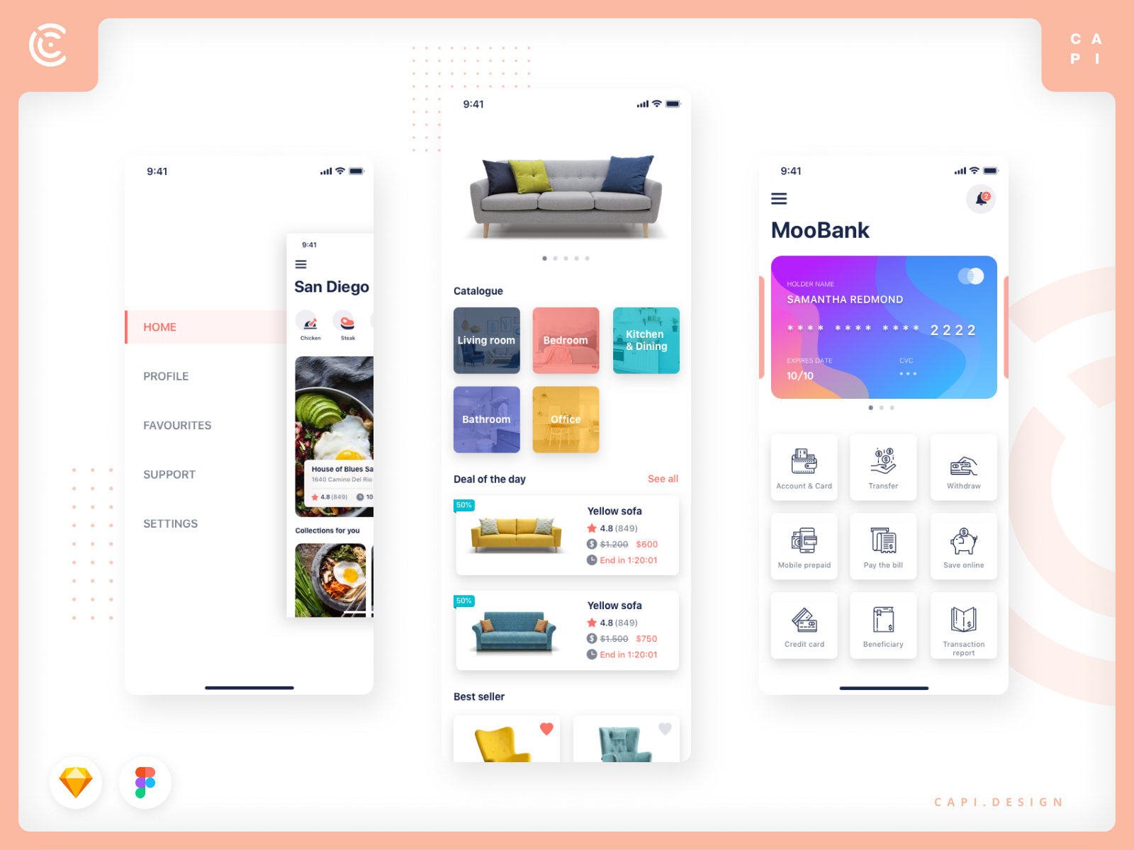 Taara - Mobile Application UI Kit by Capi Creative on Dribbble