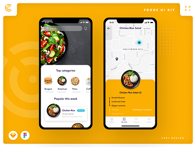 Foode - Food Order Mobile App UI Kit