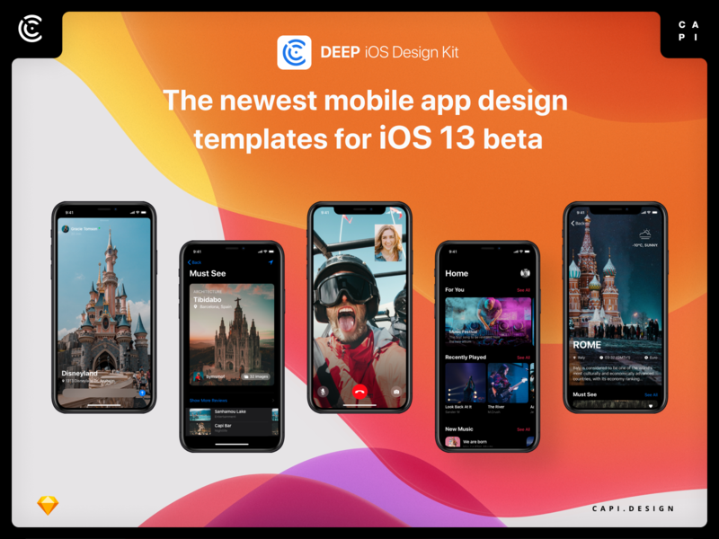 Deep Ios 13 Ui Kit Beta By Capi Creative Design On Dribbble