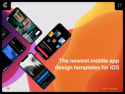 Deep iOS 13 UI Kit Beta capi creative deep design ecommerce ios sketch ui kit