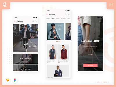 Veera - E-commerce Application UI Kit app capi creative design ecommerce figma ios mobile sketch ui kit vector veera