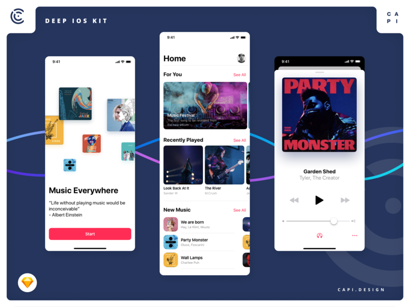 Deep Ios 13 Design Kit Beta By Capi Creative Design On Dribbble