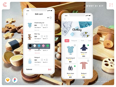 Moby E-commerce Mobile App UI Kit