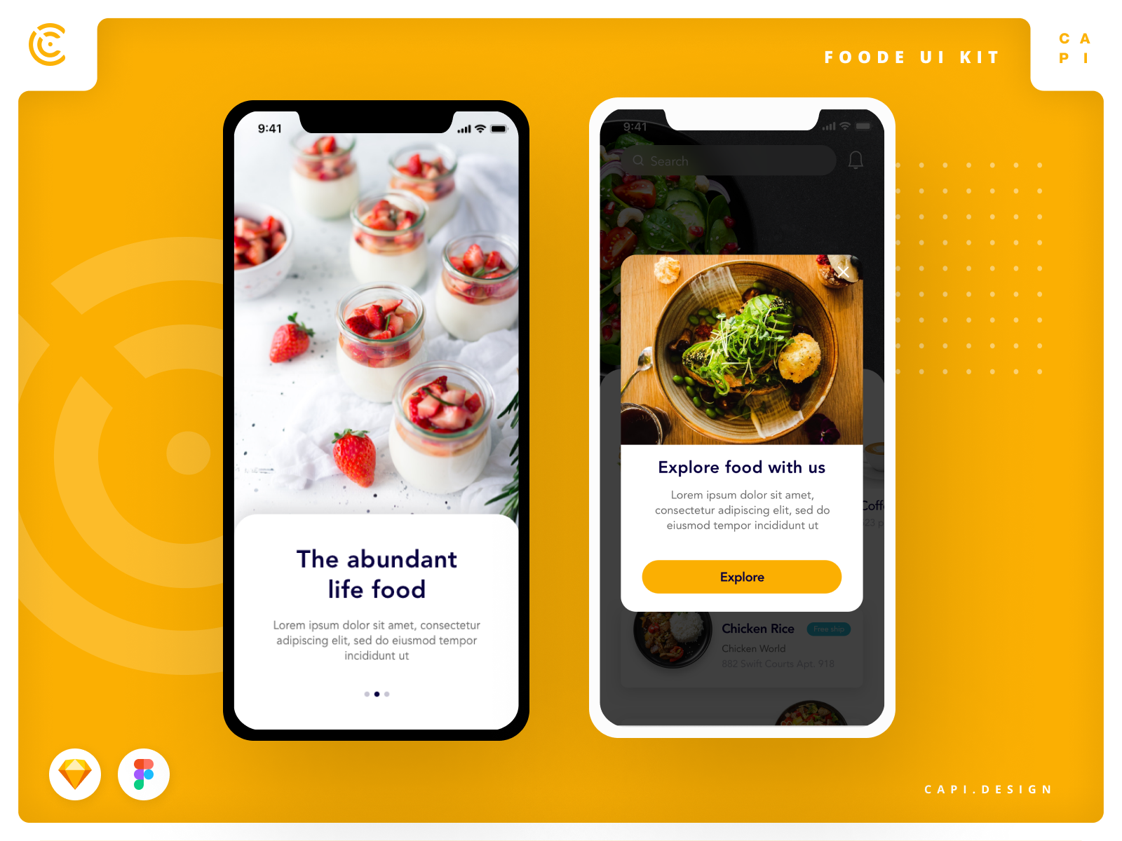 Foode - Food Order Mobile App UI Kit by Capi Product on Dribbble