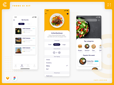 Foode - Food Order Mobile App UI Kit