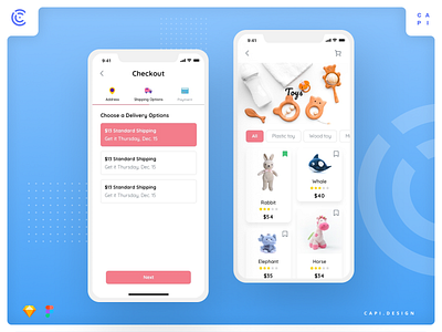 Moby E-commerce Mobile App UI Kit app capi creative design ecommerce figma ios mobile moby sketch ui kit vector