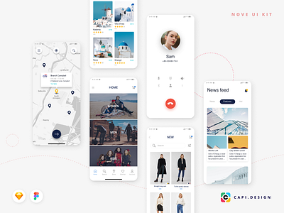 Nove Mobile UI Kit Design [Sale Off]