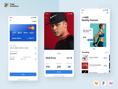 Beside Fitness Mobile App UI Kit adobexd app beside capi creative design figma fitness app ios mobile sketch ui ui kit vector