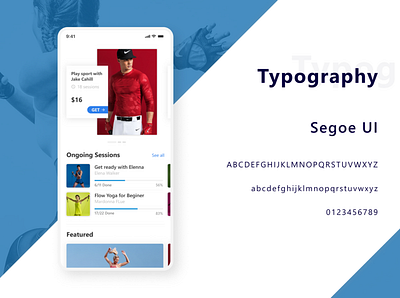 Typography - BESIDE Fitness App UI Kit app creative design figma fitness fitness app mobile sketch typogaphy ui ux ui design ui kit vector