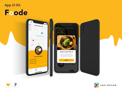 Foode Odering & Delivering Food App UI Kit