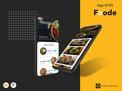 Foode Food App Design UI Kit