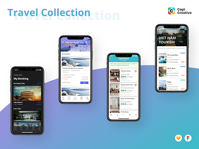 Travel Collection from Capi Creative Agency app design creative creative agency ios app ios app design ios13 mobile app top vietnam ui design ui design ui ux