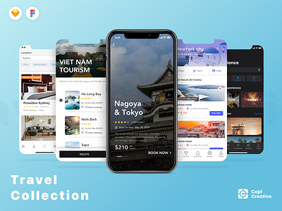 Capi's Generation - Travel Collection Kits app design clean creative cloud ios app mobile app mobile app design profesional top vietnam ui designer travel app ui design uiux