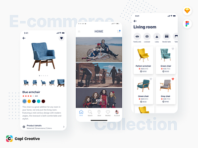 E-commerce App Design app design app development creative e commerce app figma ios app mobile app design sketch ui ui kit ui ux