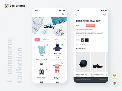 E-commerce Collection App Design UI Kit