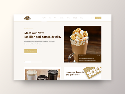 UI Daily - Cafe americano cafe coffee coffeeshop designer espresso iceblend ui uidesigner ux webdesign website