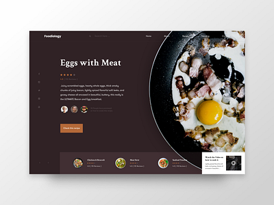 Foodiology breakfast chef cook dinner food lunch meal recipe restaurant webdesign webdesigner website