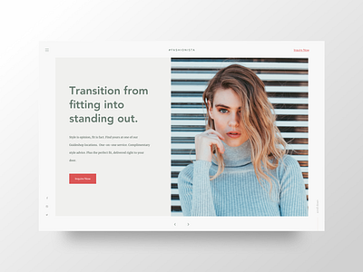 Fashionista clothing dress fashion landing p landing page design ui uidesign uidesigner web webdesign webdesigner website