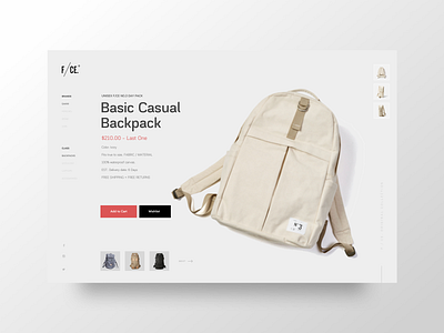 Bag Boutique / Ecommerce bag ecommerce ecommerce design ecommerce shop minimalist shopping app ui uidesigner ux uxdesigner webdesign website