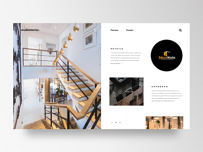 Interior Design Studio brand creativedirection interface interior interiordesign ui user experience ux visualdesign webdesign website website concept