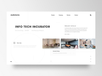 Interior Design & Architecture studio website branding creativedirection environment design interiordesign uidesign ux visual designer visualdesign visualdesigner webdesign website website concept