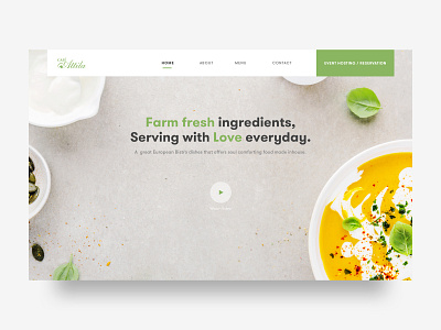 Cafe Atilla - Case Study branding cafe clean concept design designer flat flat design food landingpage marketing restaurant sketch ui uidesigner vegetarian visualdesign webdesign webdesigner website