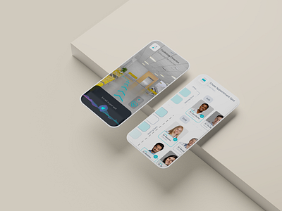 AR/AI Hospital - Navigator UI app ar design ui ux