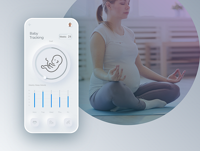 Baby Tracker - Health Tech app design healthcare healthtech ui ux