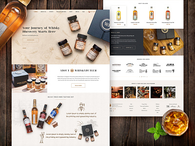 Whisky E-commerce Website Mockup ecommerce website whisky