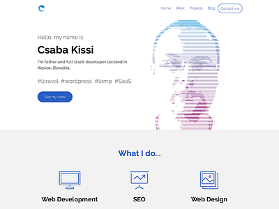 Csaba Kissi Homepage developer homepage portfolio skills