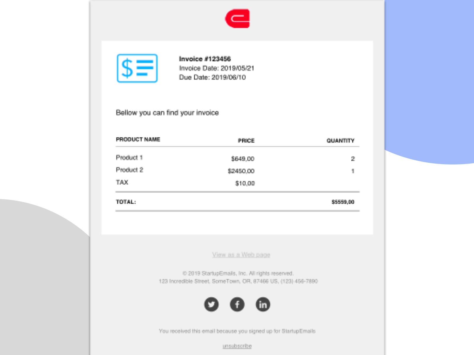 html email stationery templates