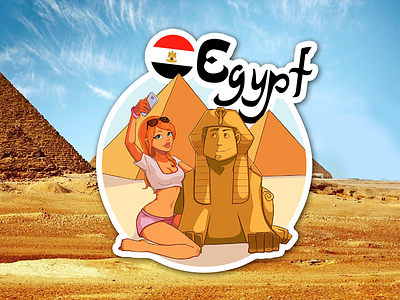 Egypt sticker egypt sticker