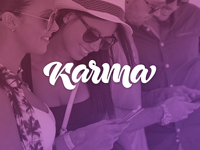 Logo design for social project karma logo