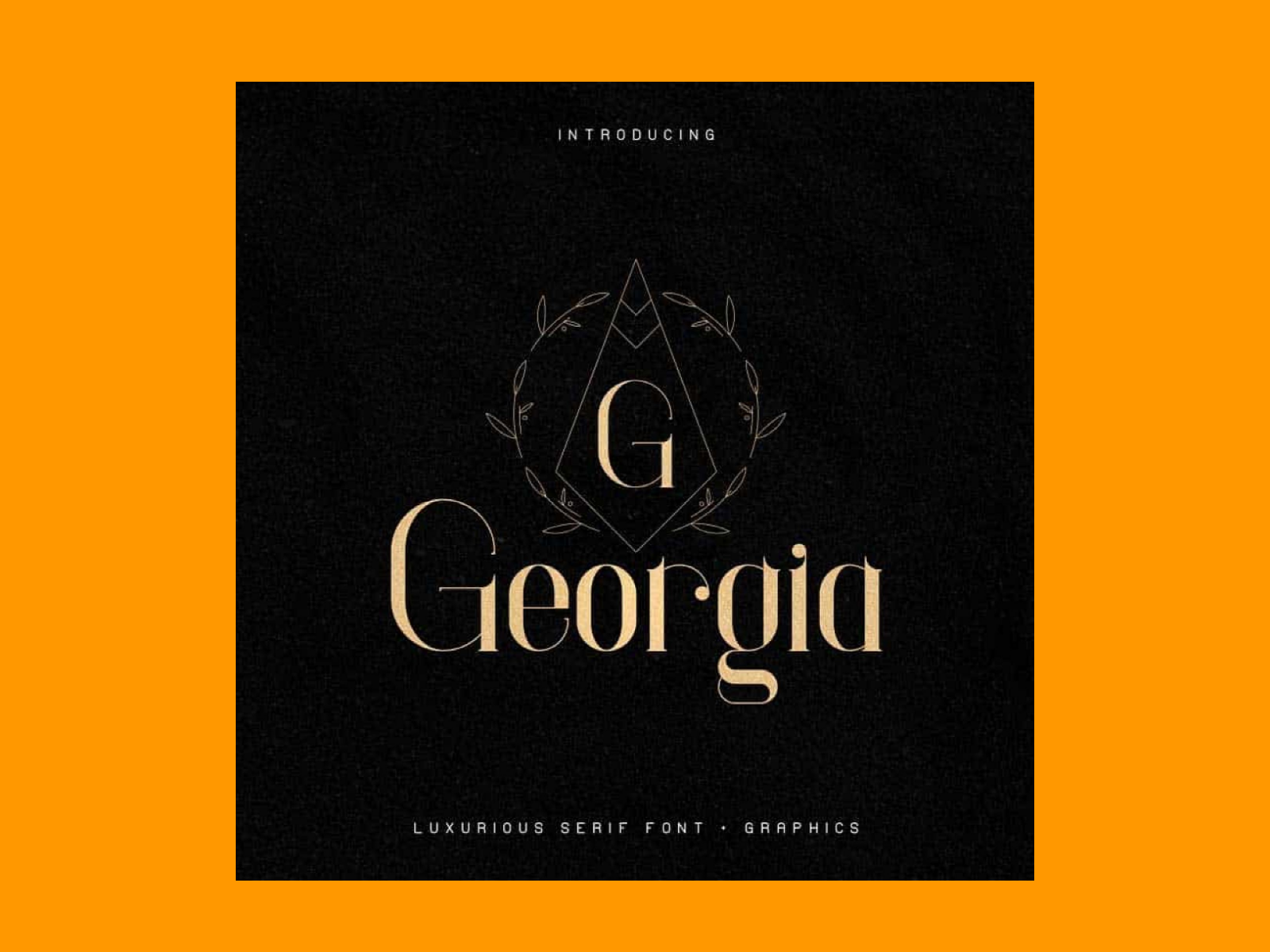 georgia luxurious font free