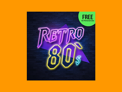 80’s Retro Font | Free for Personal Use free for personal use