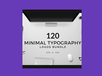 120 Minimal Typography Logos Bundle