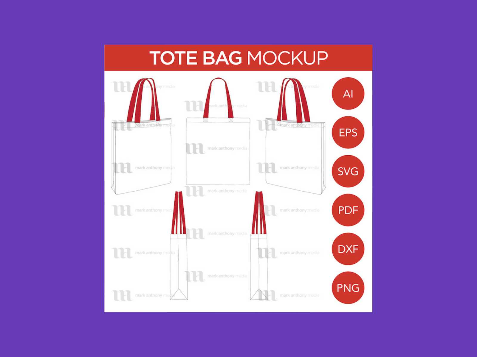 Tote Bag Mockup Vector Template by MasterBundles on Dribbble