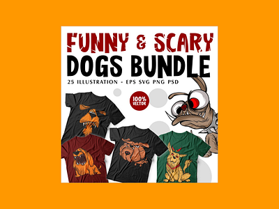 Dog T-shirt Designs Bundle