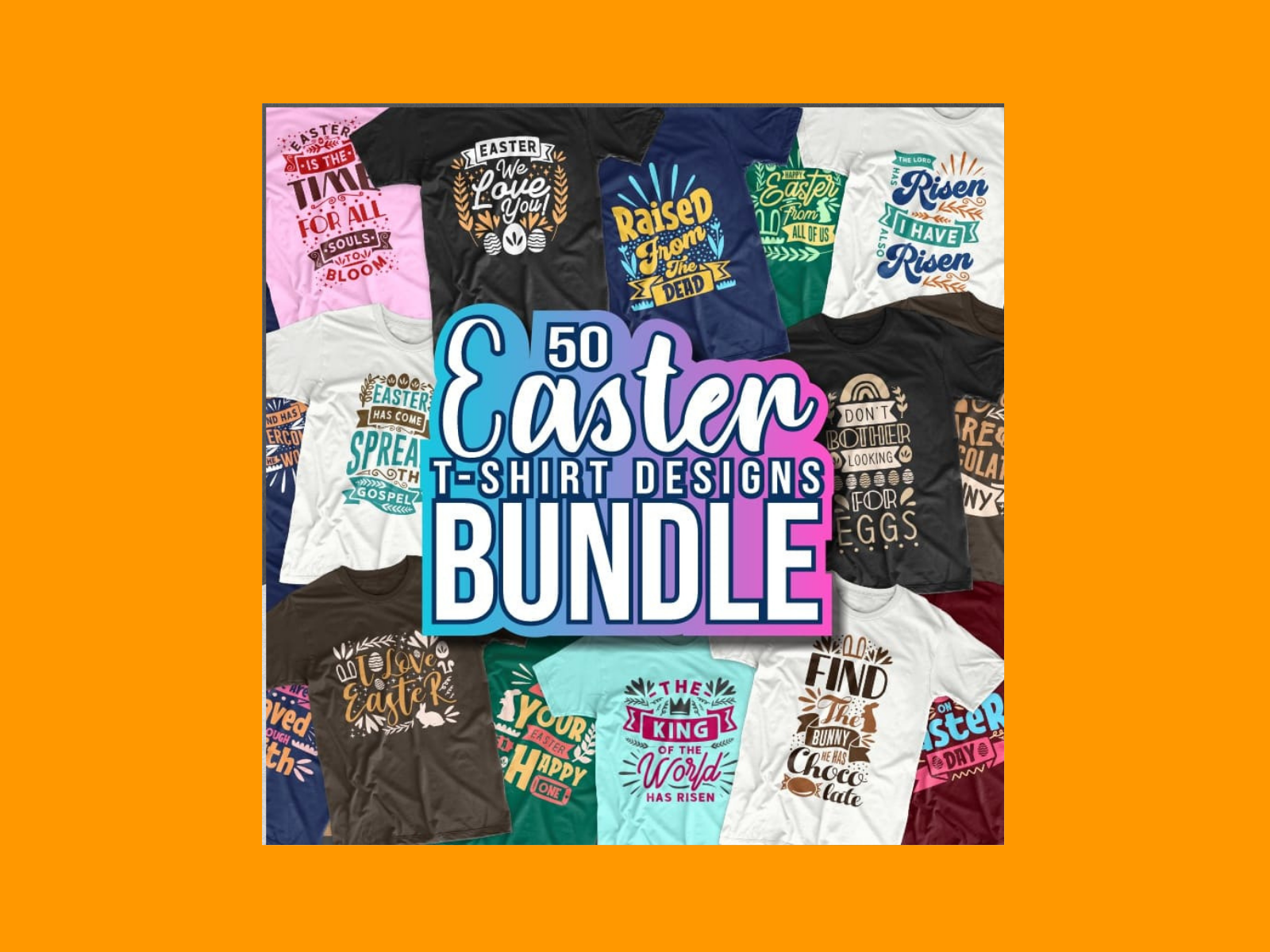 50 Easter T-shirt Designs Bundle by MasterBundles on Dribbble