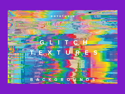 105 Glitch Textures Bundle - MasterBundles