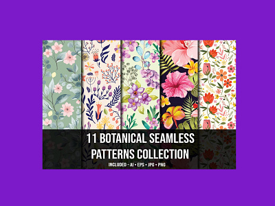 11+ Botanical Seamless Pattern Collection