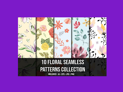 10+ Floral Seamless Patterns Collection