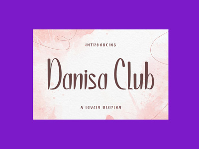 Danisa Club Cheer Font