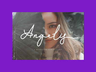 Monoline Script Font Angelis