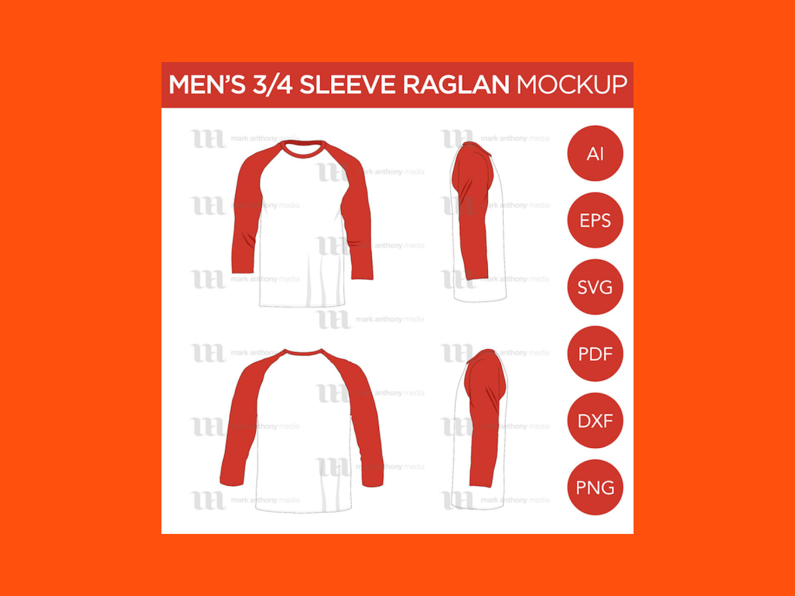 Raglan Men’s 3/4 Sleeve Shirt by MasterBundles on Dribbble