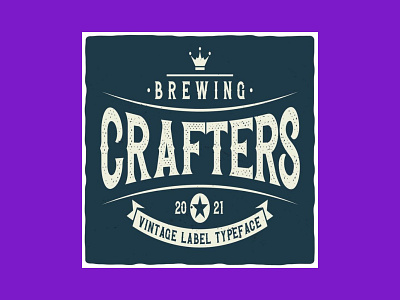 Beer Font: Brewing Crafters Vintage Font