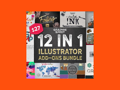 12 in 1 Adobe Illustrator Add-ons Bundle