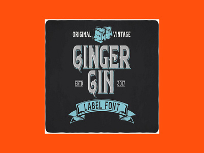 Ginger Font: Ginger Gin Typeface & Illustrations gin ginger typeface