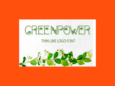 Thin Line Logo Font Greenpower font line logo